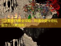 三大职业选择全攻略:网通中变传奇私服怎么玩更强势?