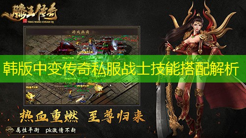 韩版中变传奇私服战士技能搭配解析