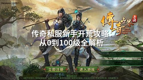 传奇私服新手开荒攻略:从0到100级全解析
